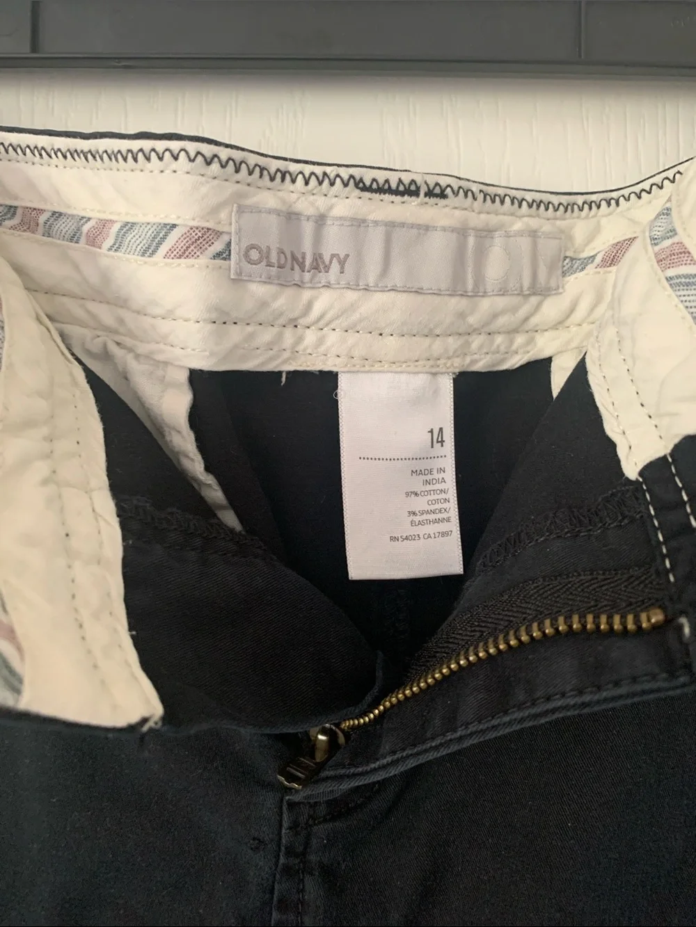Old Navy Black “Mini” Skirt with Front Pockets